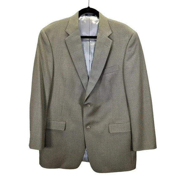 Hart Schaffner Marx Suit Sport Coat Brown, Tan 2 Button Blazer Size 42R - Picture 1 of 16